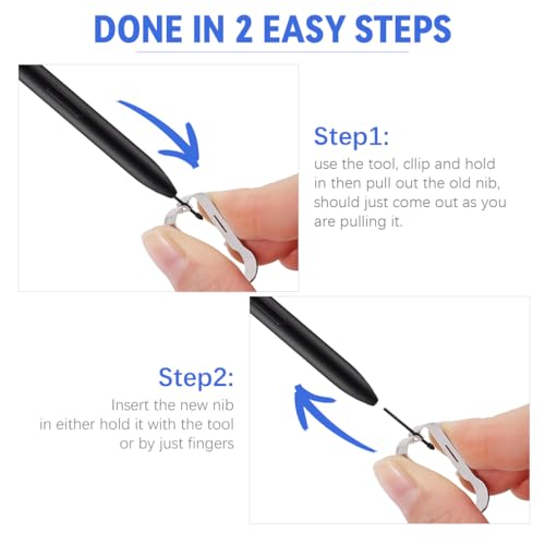 ZORBES® 8PCS Replacement Metal & Felt Tips/Nibs for Samsung Galaxy Tab S10+/S10 Ultra/S9/S9FE+/S9 Ultra/S8/S8+/S8 Ultra/S7/S7 FE/S6/S6 Lite/S22/S23/S24 Ultra S Pen, Nibs+Clip ZORBES® 8PCS Replacement Metal & Felt Tips/Nibs for Samsung Galaxy Tab S10+/S10 Ultra/S9/S9FE+/S9 Ultra/S8/S8+/S8 Ultra/S7/S7 FE/S6/S6 Lite/S22/S23/S24 Ultra S Pen, Nibs+Clip